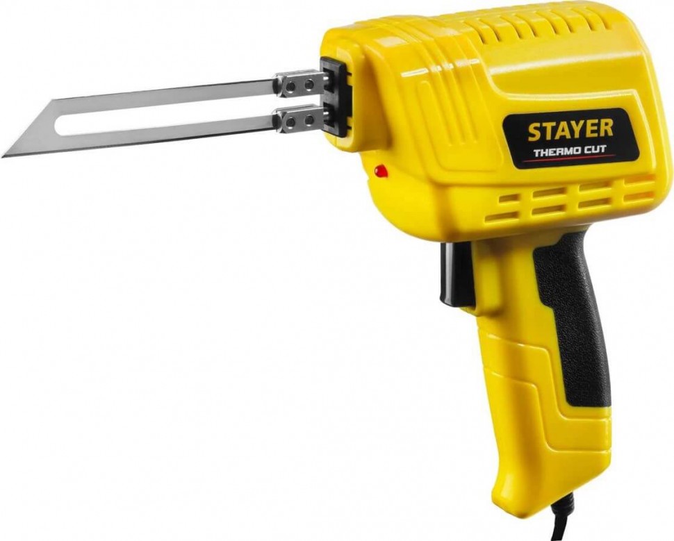 Прибор для резки монтажной пены STAYER "Thermo Cut", 220В, 75Вт, 2 ножа, 45255-H2