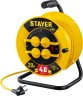 STAYER  М-325 ПВС 3х2.5 20м 4000Вт IP44, Силовой удлинитель на катушке (55064-20)