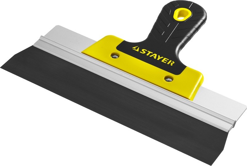 Шпатель STAYER "PROFESSIONAL" ФАСАДНЫЙ, анодированный, 2к ручка, 250мм 10045-25