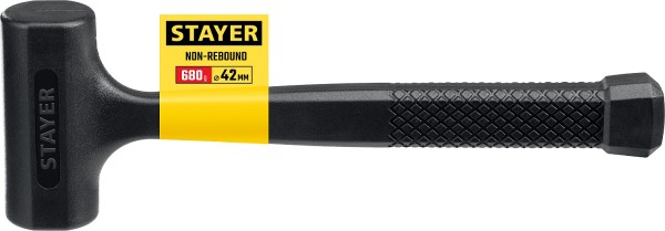 Молоток STAYER безинерционный, 680 г, 42 мм, облитый эластомером, 2042-680