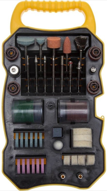 Набор мини-насадок STAYER "MASTER" для гравировальных машин, 82 предмета, пластиковый кейс 29901-H82