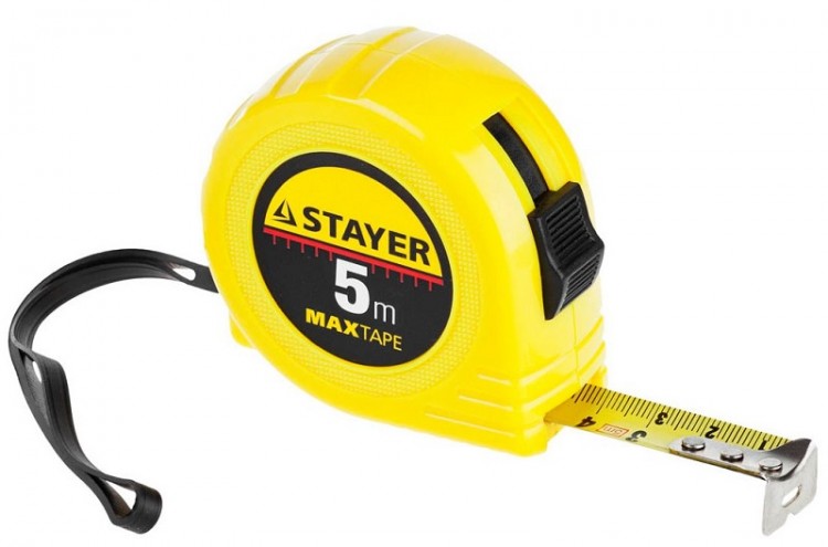 Рулетка STAYER "MASTER" "MaxTape" 34014-05-19 по цене 200 руб. в ...