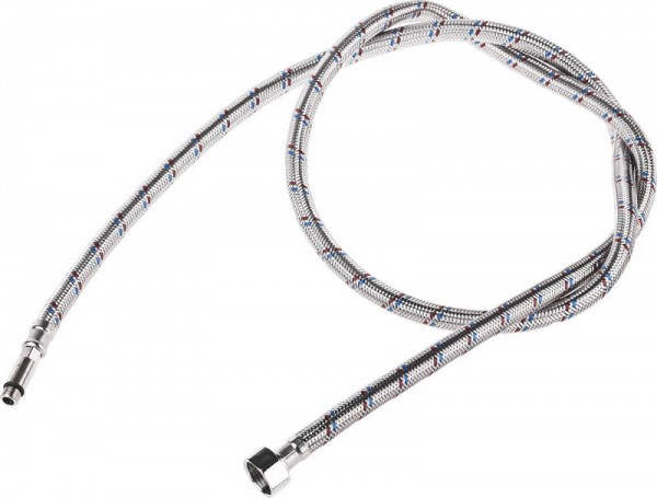 Подводка гибкая STAYER для воды, к смесителям, оплетка из нержавеющей стали, удлиненная, г/ш 1/2"-1,5м, 51017-150