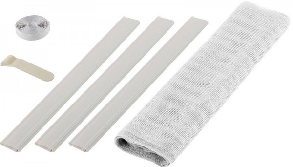 Сетка STAYER "COMFORT" противомоскитная для двери, с крепежной лентой и грузиками, ПЭТ, белая, 1,0 х 2,2 м 12500-10-22