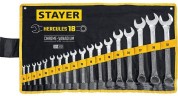 Набор комбинированных гаечных ключей STAYER HERCULES 18 шт, 6 - 32 мм 27081-H18_z01