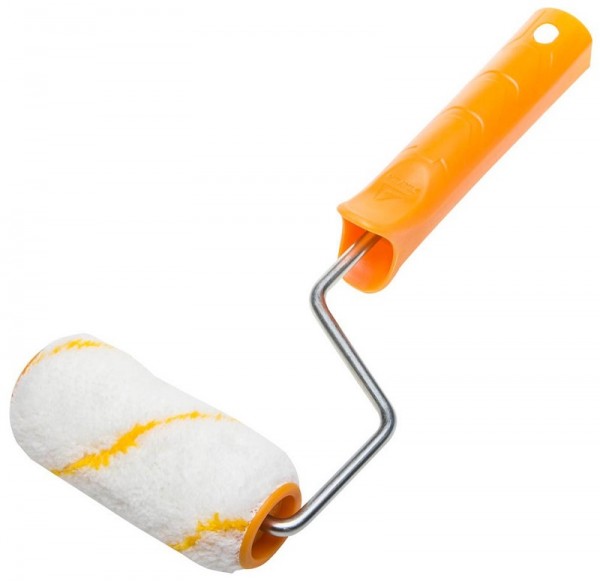 Валик STAYER "MASTER" GIRPAINT ПОЛИАКРИЛ малярный в сборе, ворс 12мм, бюгель 6мм, 30х100мм 0315-10