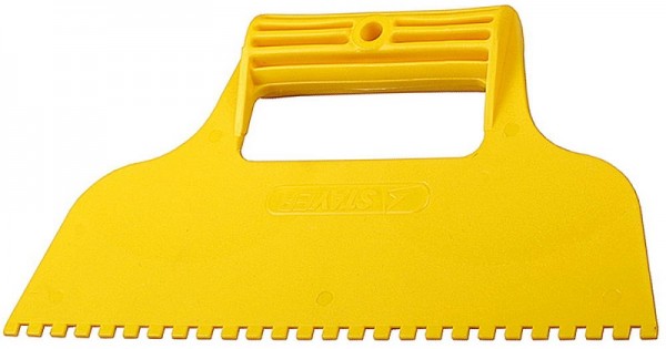 Шпатель STAYER, пластмассовый, зубчатый 8х8мм, 230мм 1022-8