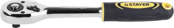 Трещотка для торцовых головок STAYER  3/8", 45 зубцов, Cr-V сталь, 27786-3/8