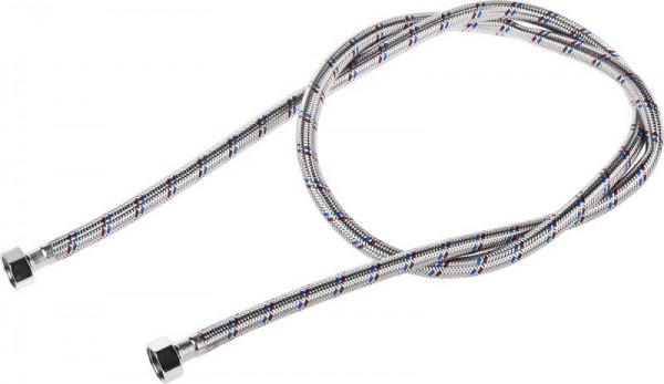Подводка гибкая STAYER для воды, оплетка из нержавеющей стали, г/г 1/2" - 1,5м, 51015-G/G-150