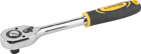 Трещотка для торцовых головок STAYER  1/2", 45 зубцов, Cr-V сталь, 27786-1/2