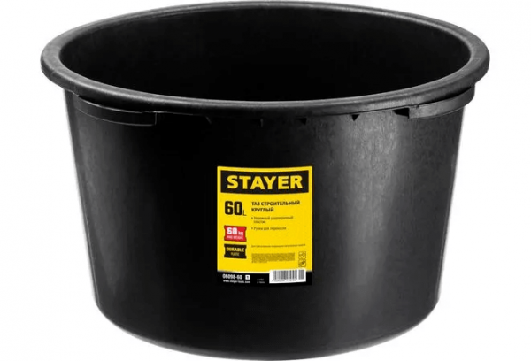 STAYER 60 л таз строительный круглый, 06098-60_z01