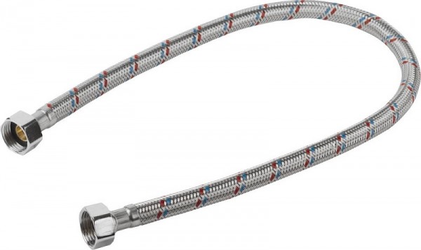 Подводка гибкая STAYER для воды, оплетка из нержавеющей стали, г/ш 1/2" - 0,6м, 51015-G/S-060