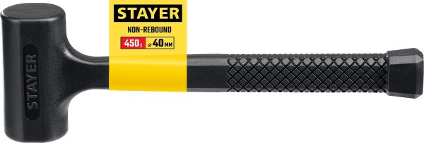 Молоток STAYER безинерционный, 450 г, 40 мм, облитый эластомером, 2042-450