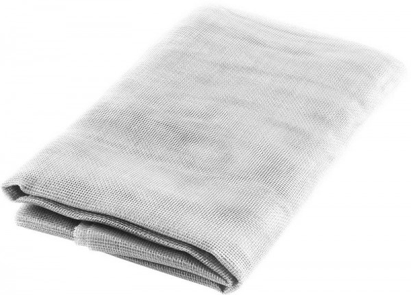 Сетка STAYER "STANDARD" противомоскитная, для двери, в индивидуальной упаковке, стекловолокно+ПВХ, белая, 1,1х2,2м 12519-11-22