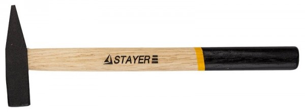 Молоток слесарный STAYER "MASTER" кованый с деревянной рукояткой, 0.2кг 2002-02