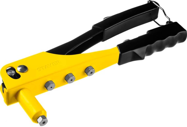 Заклепочник STAYER "MS100"  для алюминиевых заклёпок d=2,4 / 3,2 / 4,0 / 4,8 мм, стальной корпус, Master 3105_z01