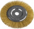 Щетка STAYER "PROFESSIONAL" дисковая  для УШМ, витая стальная латунированная проволока 0,3мм, 200мм/22мм, 35122-200