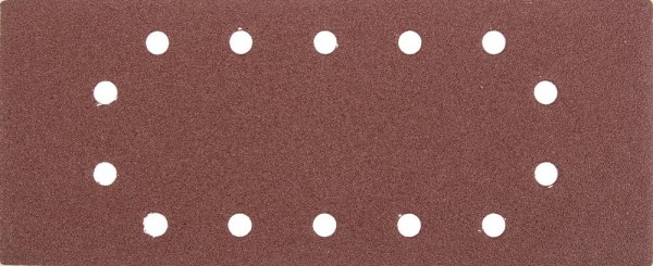 Лист шлифовальный универсальный STAYER "MASTER" на зажимах, 14 отверстий по периметру, для ПШМ, Р80, 115х280мм, 5шт, 35469-080