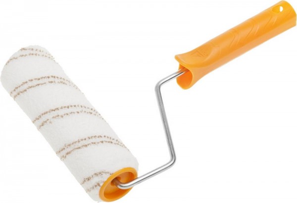 Валик STAYER "MASTER" МИКРОВОЛОКНО малярный в сборе, ворс 9 мм, бюгель 6 мм, 40x180мм 0343-18