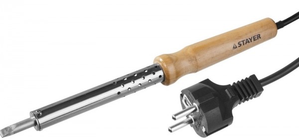 Паяльник STAYER "MASTER" с деревянной рукояткой 55310-100