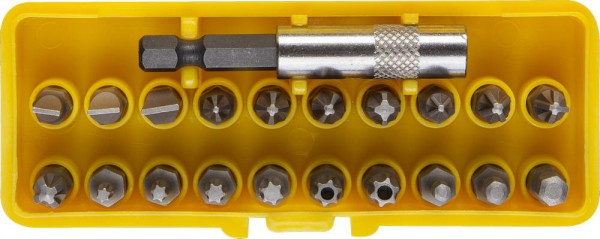 Набор STAYER Биты "MASTER" POCKET 2-26087-H21 с адаптером в пластмассовом боксе, 21 предмет