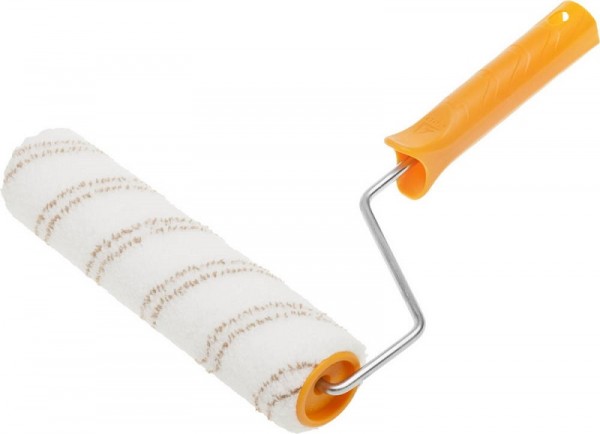 Валик STAYER "MASTER" МИКРОВОЛОКНО малярный в сборе, ворс 9 мм, бюгель 6 мм, 40x240мм 0343-24