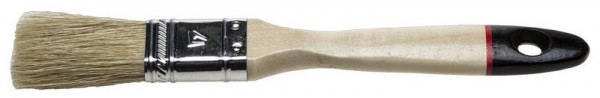 Кисть плоская STAYER  "UNIVERSAL-EURO", светлая натуральная щетина, деревянная ручка, 25мм 0102-025