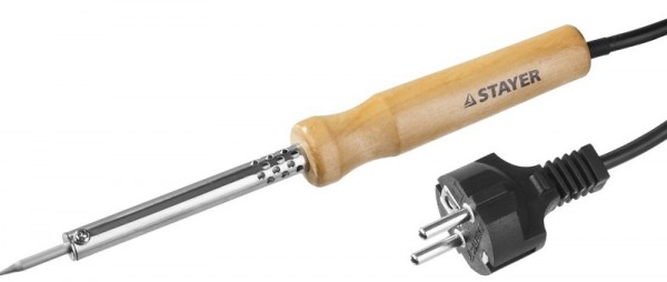 Паяльник STAYER "MASTER" с деревянной рукояткой 55310-40