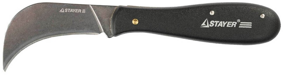 Нож STAYER складной для листовых материалов, 200 мм, 09291