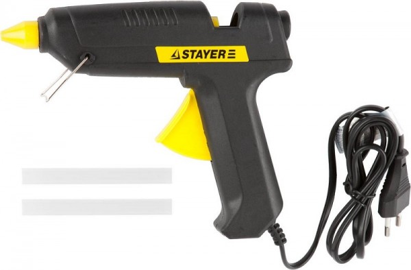 Пистолет STAYER "PROFI" клеевой (термоклеящий) электрический, 60Вт/220В, 11мм 2-06801-60-11_z01