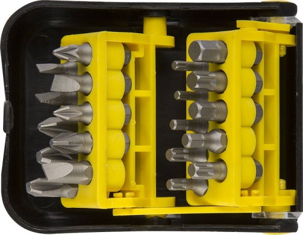 Набор STAYER Биты "STANDARD" в боксе, Сr-V, 25мм, 20 предметов, 26085-H20