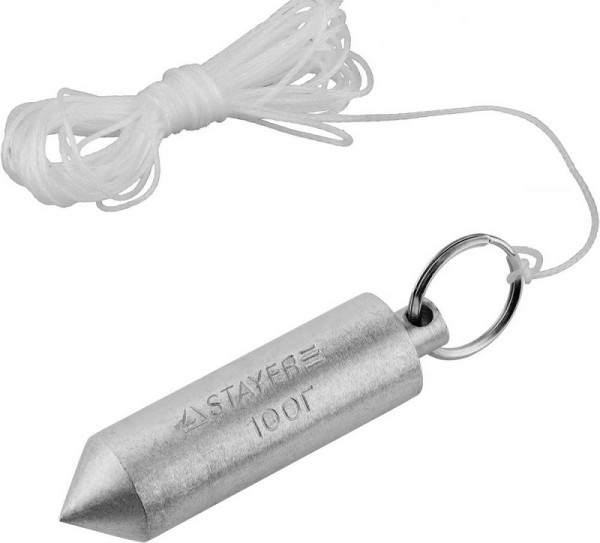 Отвес STAYER "MASTER" строительный со шнуром, 100г 0635-10_z01