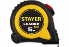 STAYER LEADER 5м / 19мм рулетка с автостопом в ударостойком обрезиненном корпусе, 3402-05-19_z02