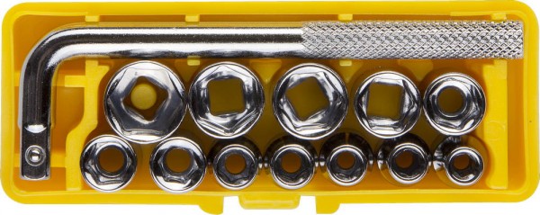 Набор STAYER Торцовые головки "MASTER" POCKET 2-26089-H13 в пласт боксе, 13 предметов