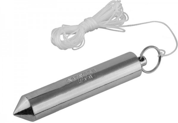 Отвес STAYER "MASTER" строительный со шнуром, 200г 0635-20_z01