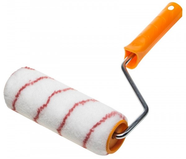 Валик STAYER "PROFI" NYLON ПОЛИАМИД малярный в сборе, ворс 10мм, бюгель 8мм, 48х180мм 0316-18