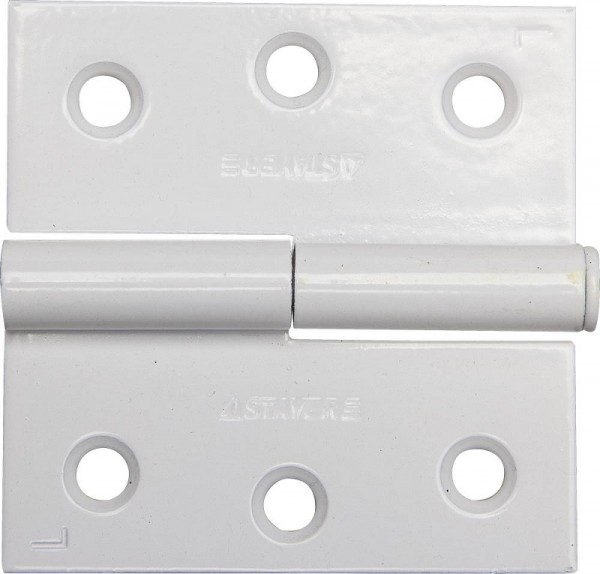 Петля дверная STAYER "MASTER" разъемная, цвет белый, левая, 75мм, 37613-75-2L