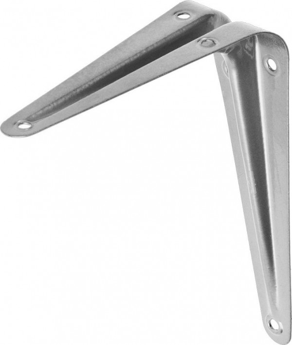 Уголок-кронштейн STAYER "MASTER", 125х100мм, серый, 37401-2