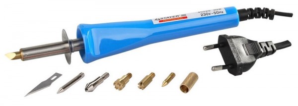 Прибор STAYER "MASTER" для выжигания, пайки, резки с набором насадок, 7шт 45221