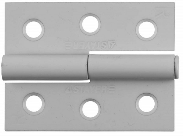 Петля дверная STAYER "MASTER" разъемная, цвет белый, правая, 65мм, 37613-65-2R