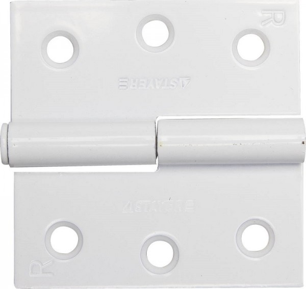 Петля дверная STAYER "MASTER" разъемная, цвет белый, правая, 75мм, 37613-75-2R