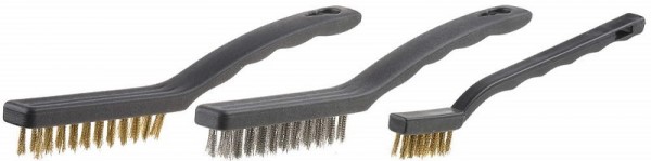 Набор STAYER Щетки "MASTER" стальные с пластмассовой ручкой, 3шт, 3515-H3