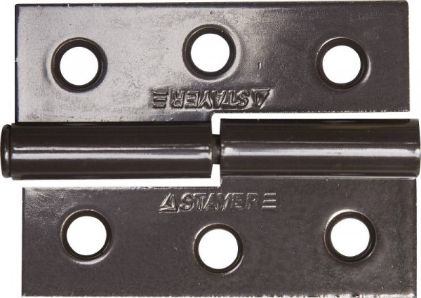 Петля дверная STAYER "MASTER" разъемная, цвет коричневый, левая, 65мм, 37613-65-3L