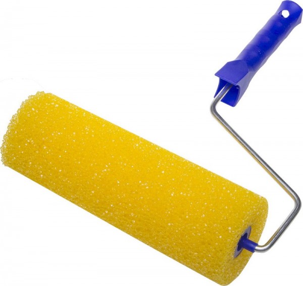 Валик STAYER "PROFI" СТРУКТУРНЫЙ ПОРОЛОН малярный в сборе, бюгель 6мм, 80x240мм 0365-24