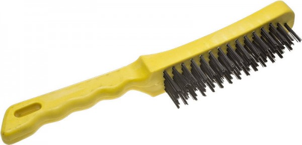 Щетка STAYER "MASTER" проволочная стальная с пластмассовой ручкой, 5 рядов, 35015-5