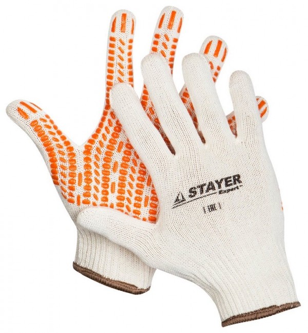 Перчатки STAYER "EXPERT" трикотажные 11401-XL