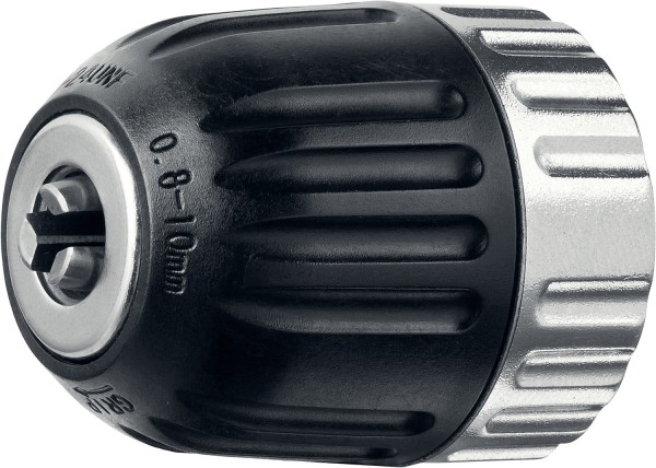 Патрон STAYER "PROFESSIONAL" быстрозажимной, 10 мм, с фиксатором зажима сверла, для дрели, комбинированный корпус, посадочная резьба 1/2", Д 0,8-10мм 29050-10-1/2