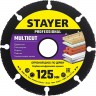 STAYER MultiCut 125х22,2мм, диск отрезной по дереву для УШМ, 36860-125