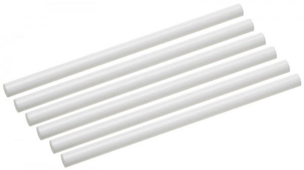 Стержни STAYER "MASTER" для клеевых (термоклеящих) пистолетов, цвет белый по керамике и пластику, 11х200мм, 6шт 2-06821-W-S06