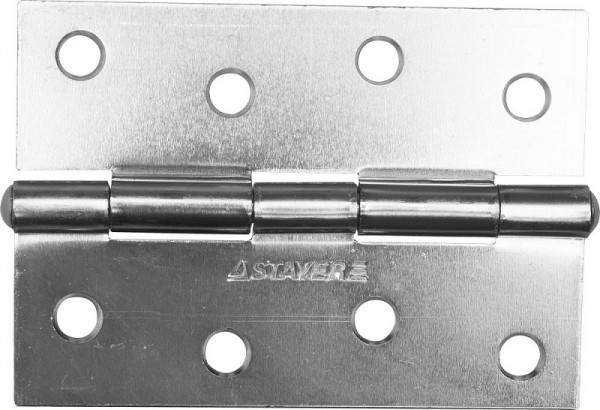 Петля дверная STAYER "MASTER" универсальная, цвет белый цинк, 100мм, 37611-100-1